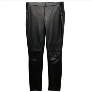 BCBGMaxAzria Faux Leather Motto Leggings